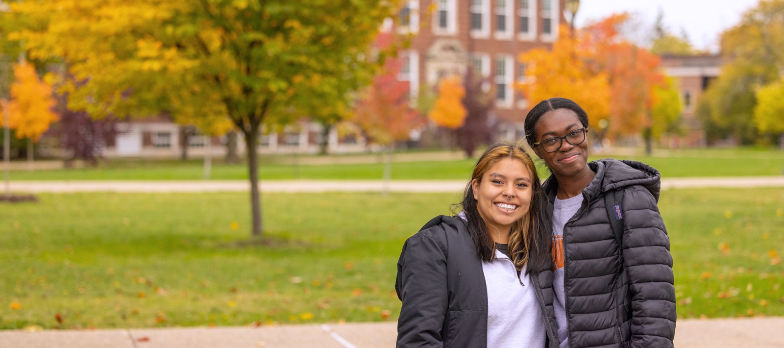 Students in the fall